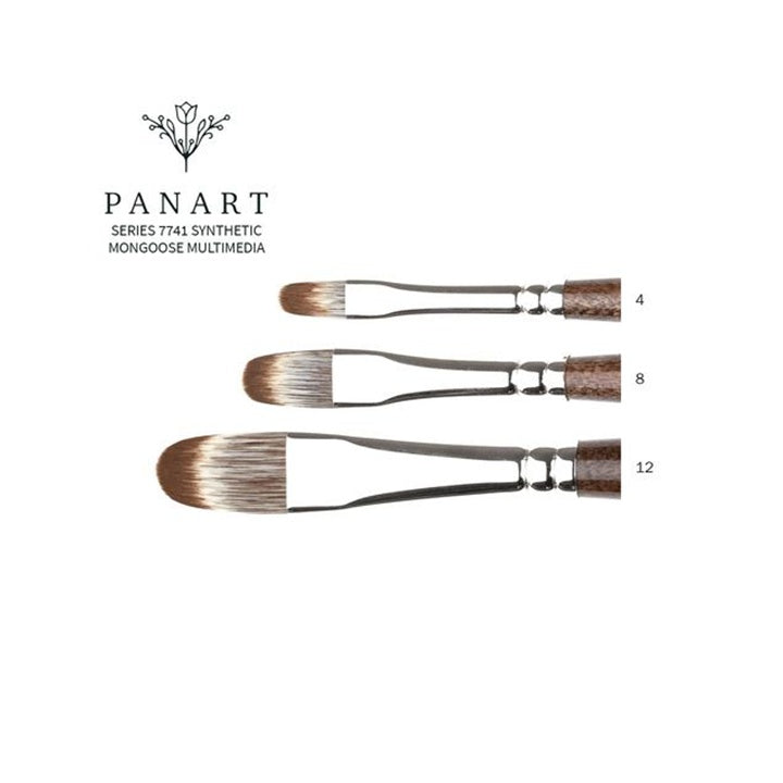 PanArt 7741 Filbert kefe - Szintetikus mongúz sörte