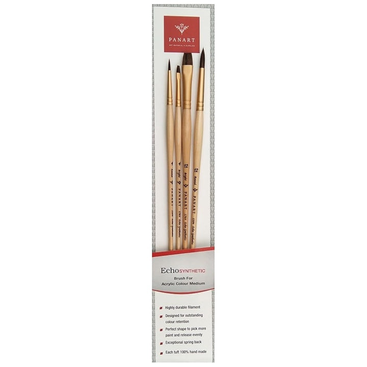 PanArt ES-03 Kerek és lapos kefék készlet 4 db