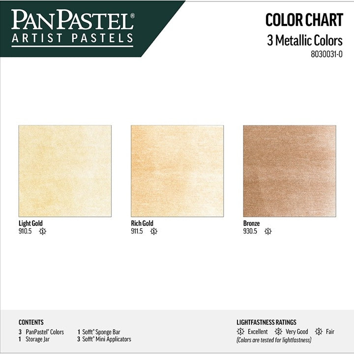 PanPastel fém pasztell készlet - arany színű (2)