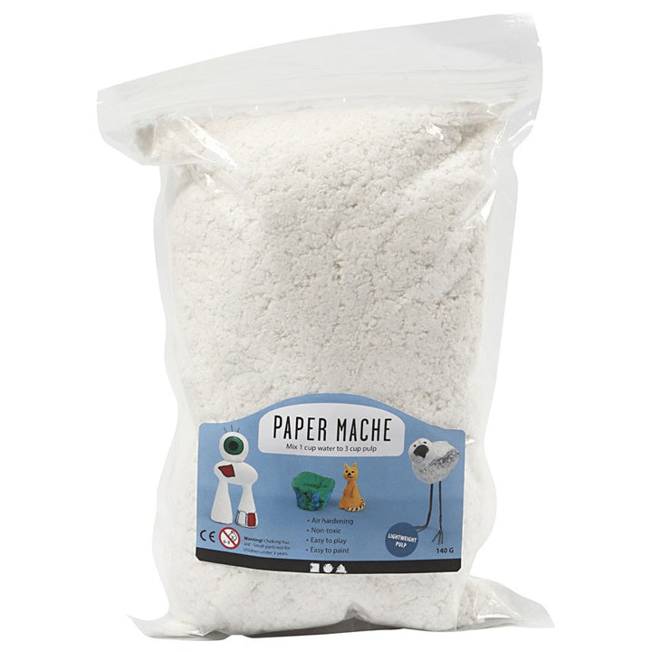 Paper maché anyag 140g - fehér