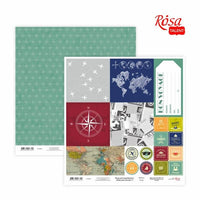 Scrapbook papírok 30.48 x 30.48 cm Make your journey | különböző motívumok