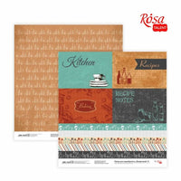 Scrapbooking papírok 30.48 x 30.48 cm Recipe book | különböző motívumok