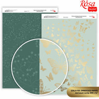 Scrapbooking papírok Butterflies A4 | különböző árnyalatok