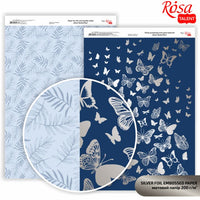 Scrapbooking papírok Butterflies A4 | különböző árnyalatok