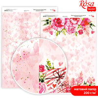Scrapbooking papírok Love Mood A4 | különböző motívumok