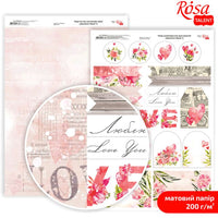 Scrapbooking papírok Love Mood A4 | különböző motívumok