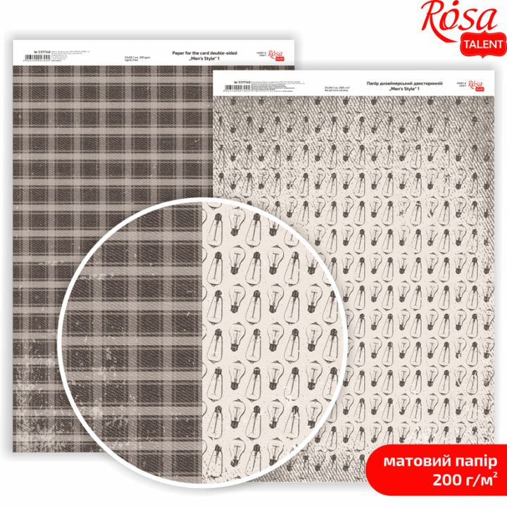Scrapbooking papírok Mens Style A4