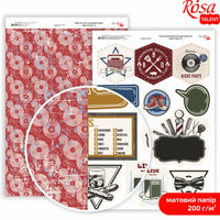 Scrapbooking papírok Mens Style A4 – No. 8