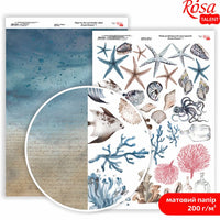 Ocean Dreams scrapbooking papírok A4 | különböző motívumok