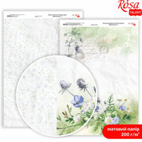 Wild Flowers scrapbooking papírok A4 | különböző motívumok