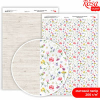 Wild Flowers scrapbooking papírok A4 | különböző motívumok