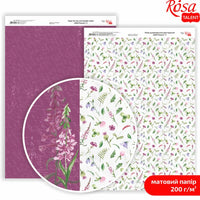Wild Flowers scrapbooking papírok A4 | különböző motívumok