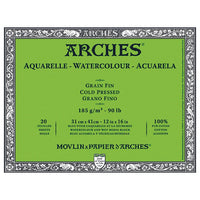 Papírblokk ARCHES Aquarelle Watercolour Cold Pressed