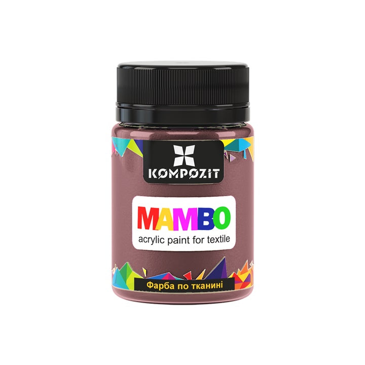 MAMBO pasztell akrilfesték textilhez és bőrhöz 50ml – 110 forró csokoládé