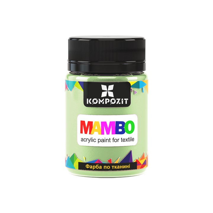 MAMBO pasztell akrilfesték textilhez és bőrhöz 50ml – 117 pisztácia