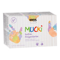 Pasztell gyermek ujjfesték MUCKI / 6 x 150 ml készlet