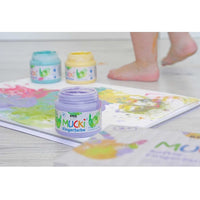 Pasztell gyermek ujjfesték MUCKI / 6 x 150 ml készlet