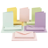 Pasztell képeslapok és borítékok 10,5x15 cm - 50 db (1)