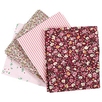 Patchwork szövet - rózsaszín - 4 db - 45 x 55 cm