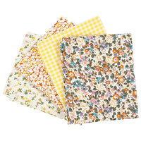 Patchwork szövet - sárga - 4 db - 45 x 55 cm