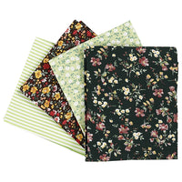 Patchwork szövet - zöld - 4 db - 45 x 55 cm