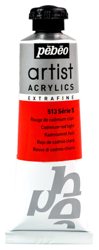 Pebeo Artist akrilfesték 37 ml – Világos kadmiumvörös