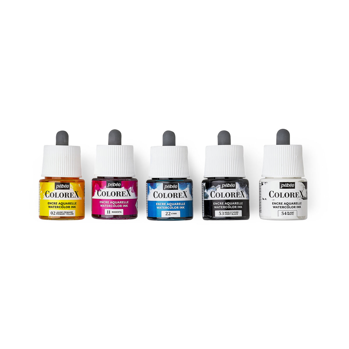 Pebeo Colorex akvarell tinta készlet 5 x 45 ml