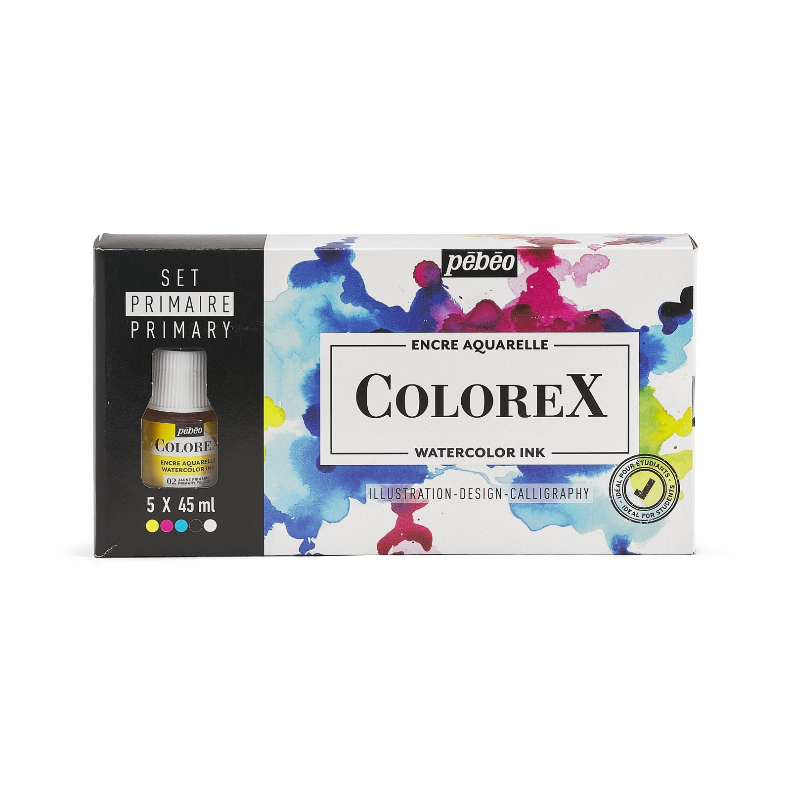 Pebeo Colorex akvarell tinta készlet 5 x 45 ml