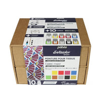 Pebeo festékkészlet világos és sötét textíliákhoz Setacolor Opaque / 10x45 ml