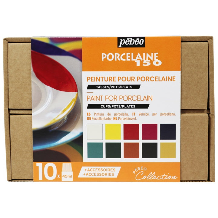Pebeo kerámiafesték készlet Porcelaine 150 / 10 x 45 ml