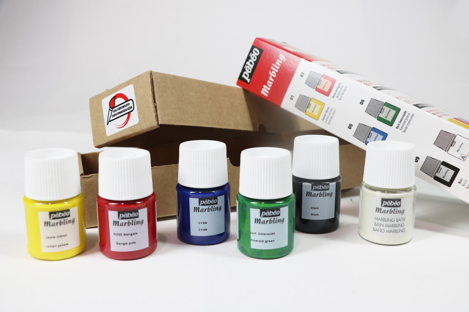 Pebeo Marbling márványozó festékkészlet 6 x 20 ml