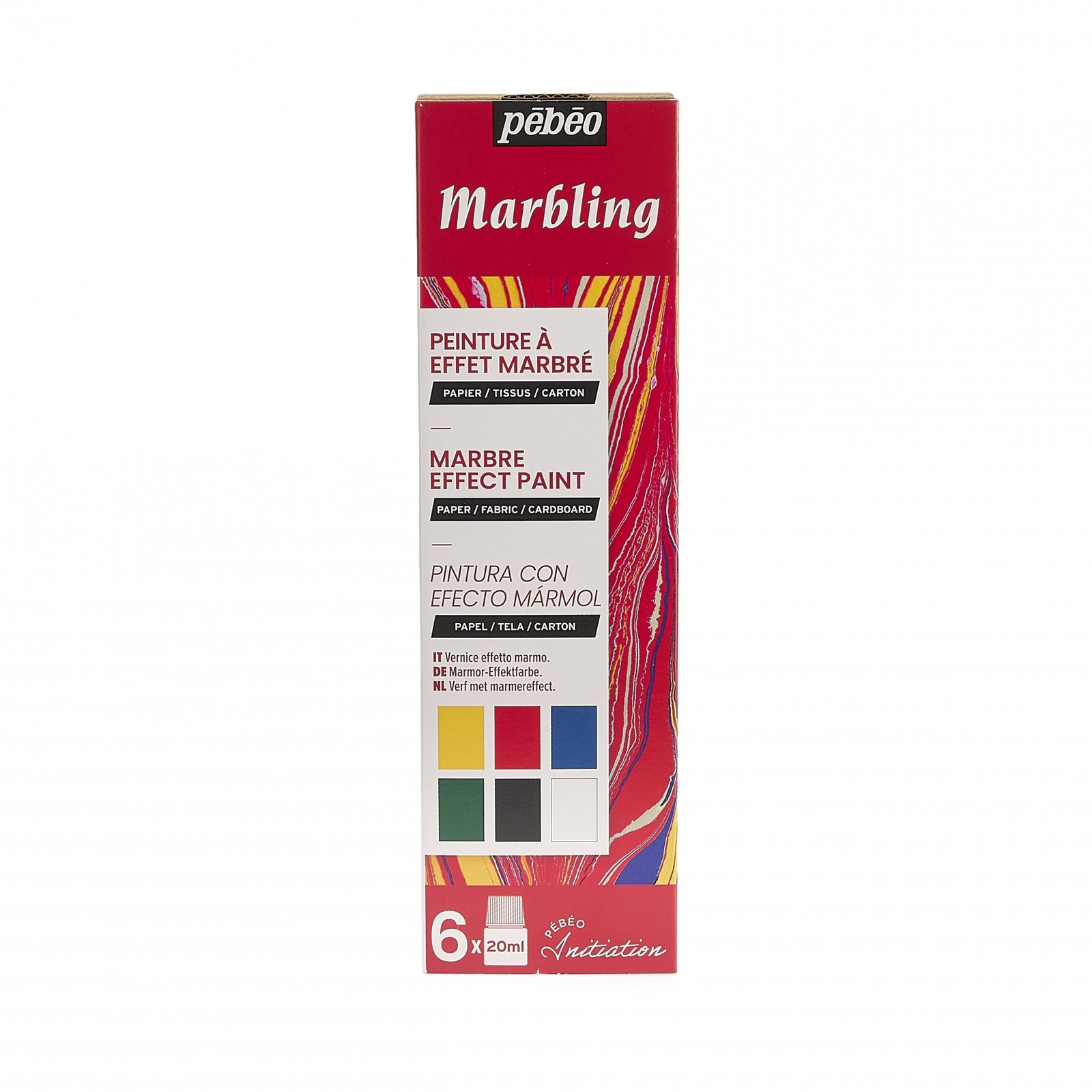 Pebeo Marbling márványozó festékkészlet 6 x 20 ml