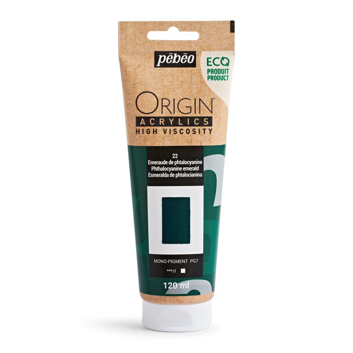 Pebeo ORIGIN akrilfesték 120 ml - ftalocianin smaragd