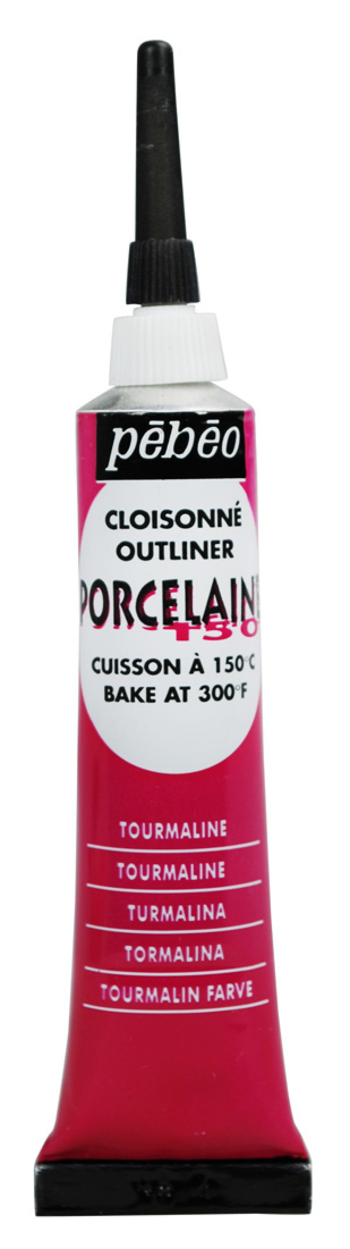 Pebeo Porcelaine 150 porcelánkontúr 20 ml – Turmalinvörös