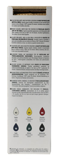 PEBEO Porcelaine 150 porcelánfesték készlet 6 x 20 ml