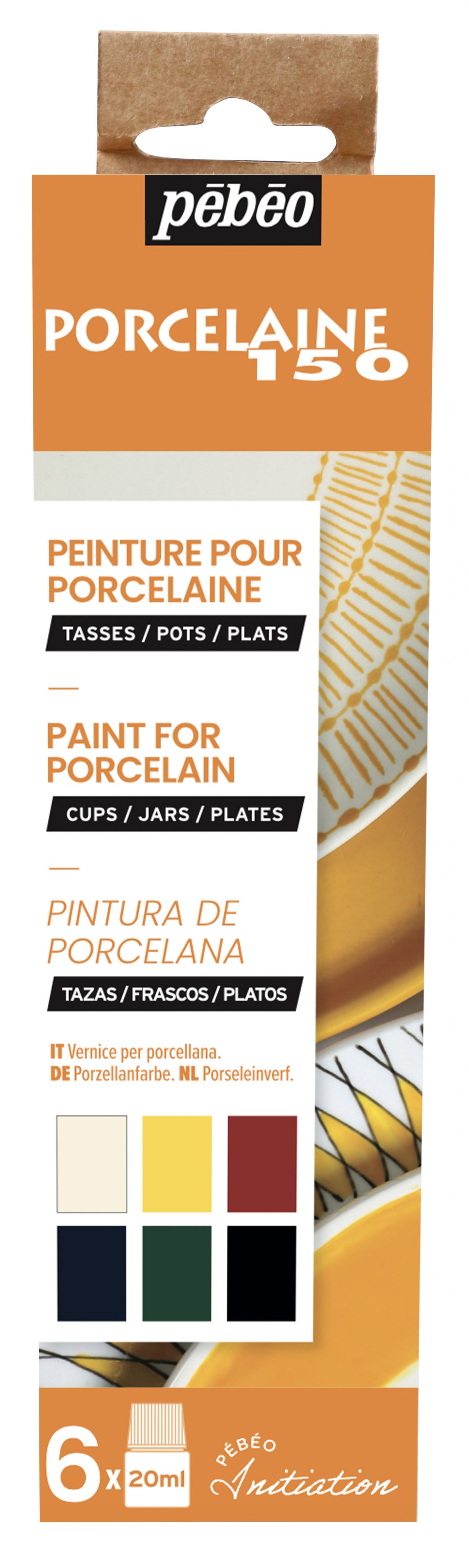 PEBEO Porcelaine 150 porcelánfesték készlet 6 x 20 ml