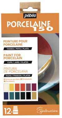 Pebeo Porcelaine 150 porcelánfesték készlet 12 x 20 ml Exploration 1