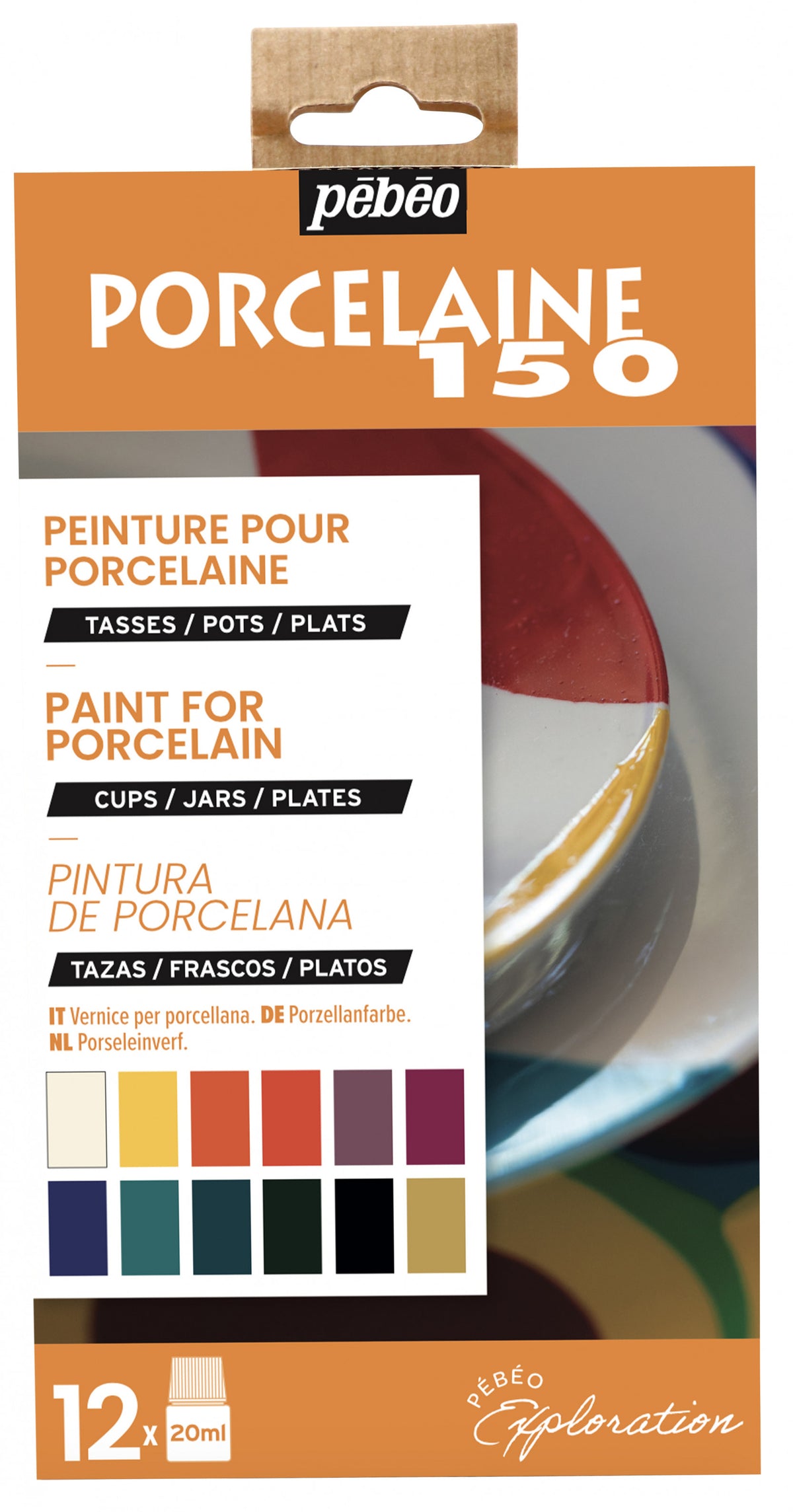 Pebeo Porcelaine 150 porcelánfesték készlet 12 x 20 ml Exploration 1