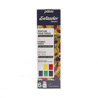 Pebeo Setacolor fedő textilfesték készlet 6 x 20 ml