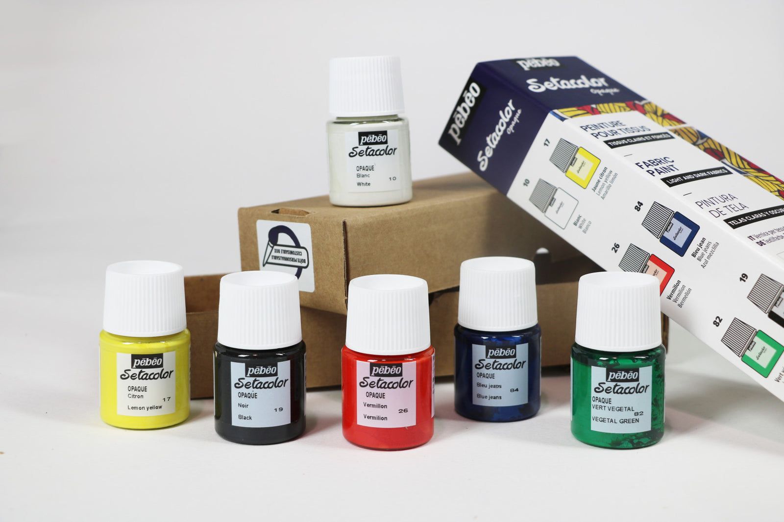 Pebeo Setacolor fedő textilfesték készlet 6 x 20 ml
