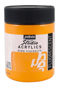 Pebeo Studio akrilfesték 500 ml – Fluoreszkáló narancs