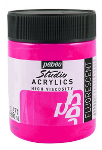 Pebeo Studio akrilfesték 500 ml – Fluoreszkáló rózsaszín