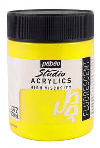 Pebeo Studio akrilfesték 500 ml – Fluoreszkáló sárga