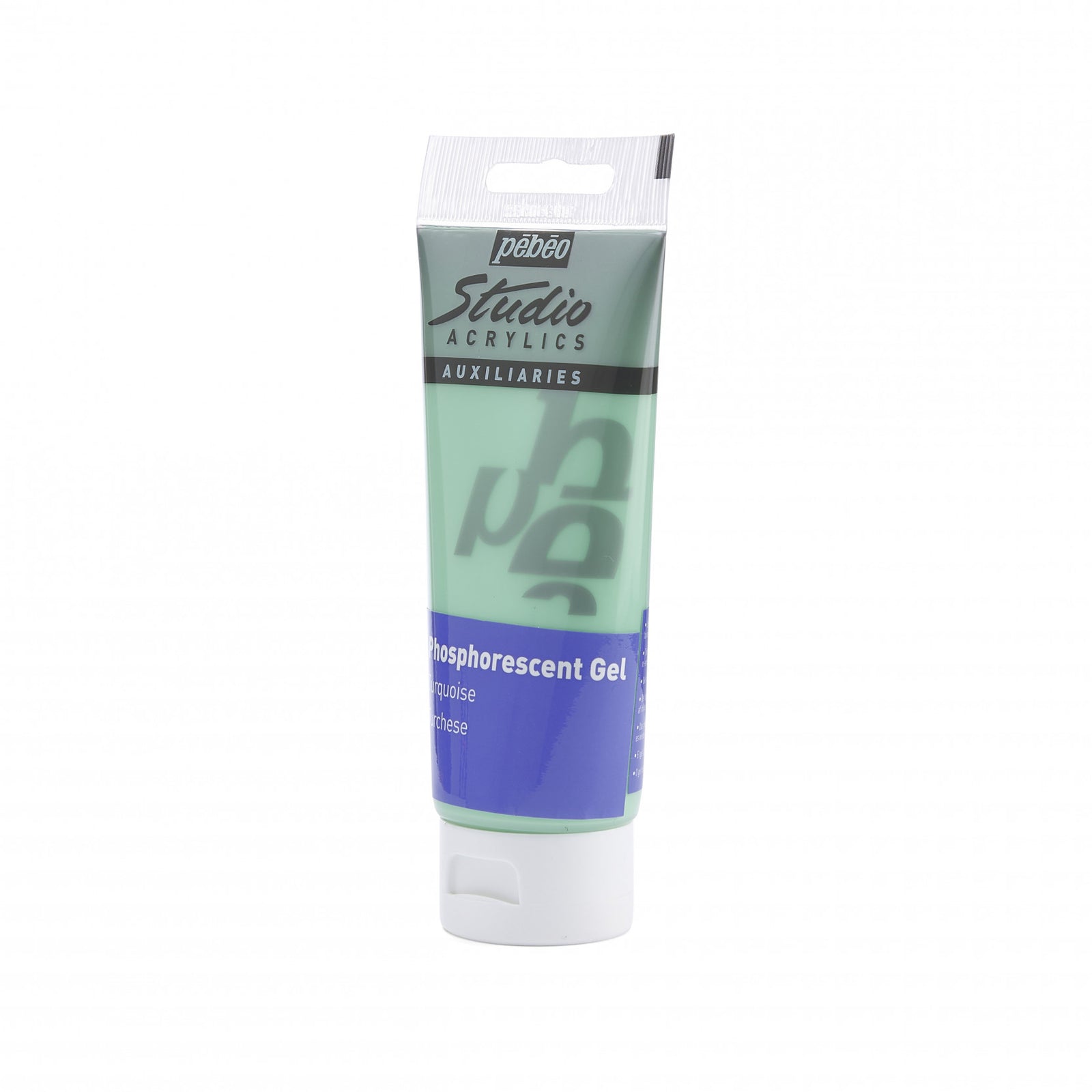 Pebeo Studio akril gél 100 ml Phosphorescent Turquoise