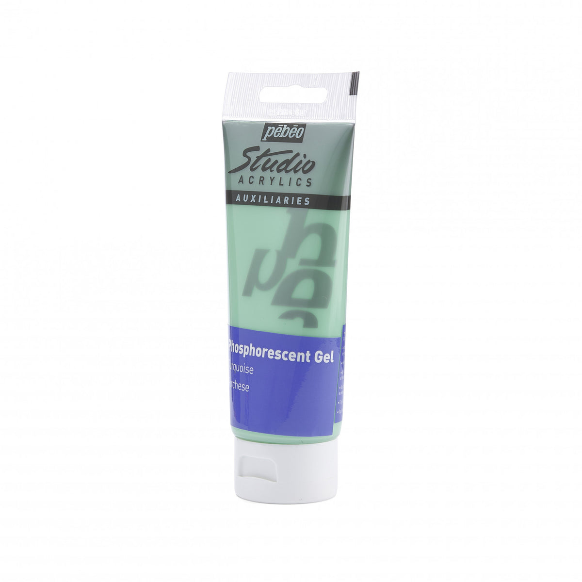 Pebeo Studio akril gél 100 ml Phosphorescent Turquoise