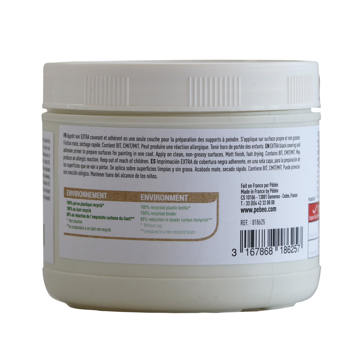 Pebeo Studio Acrylics fekete akril gesszó 475 ml