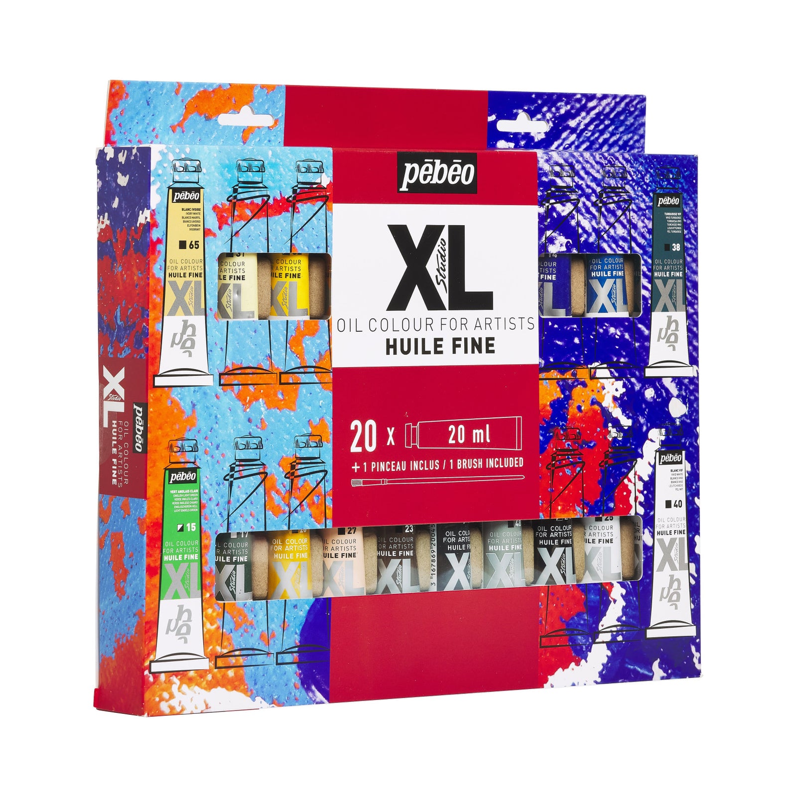 Pebeo Studio XL olajfesték készlet 20 x 20 ml ecsettel
