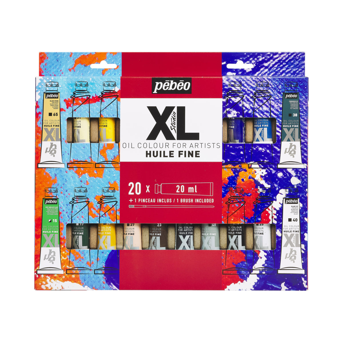 Pebeo Studio XL olajfesték készlet 20 x 20 ml ecsettel