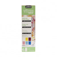 Pebeo Vitrea 160 üvegfesték készlet 6 x 20 ml