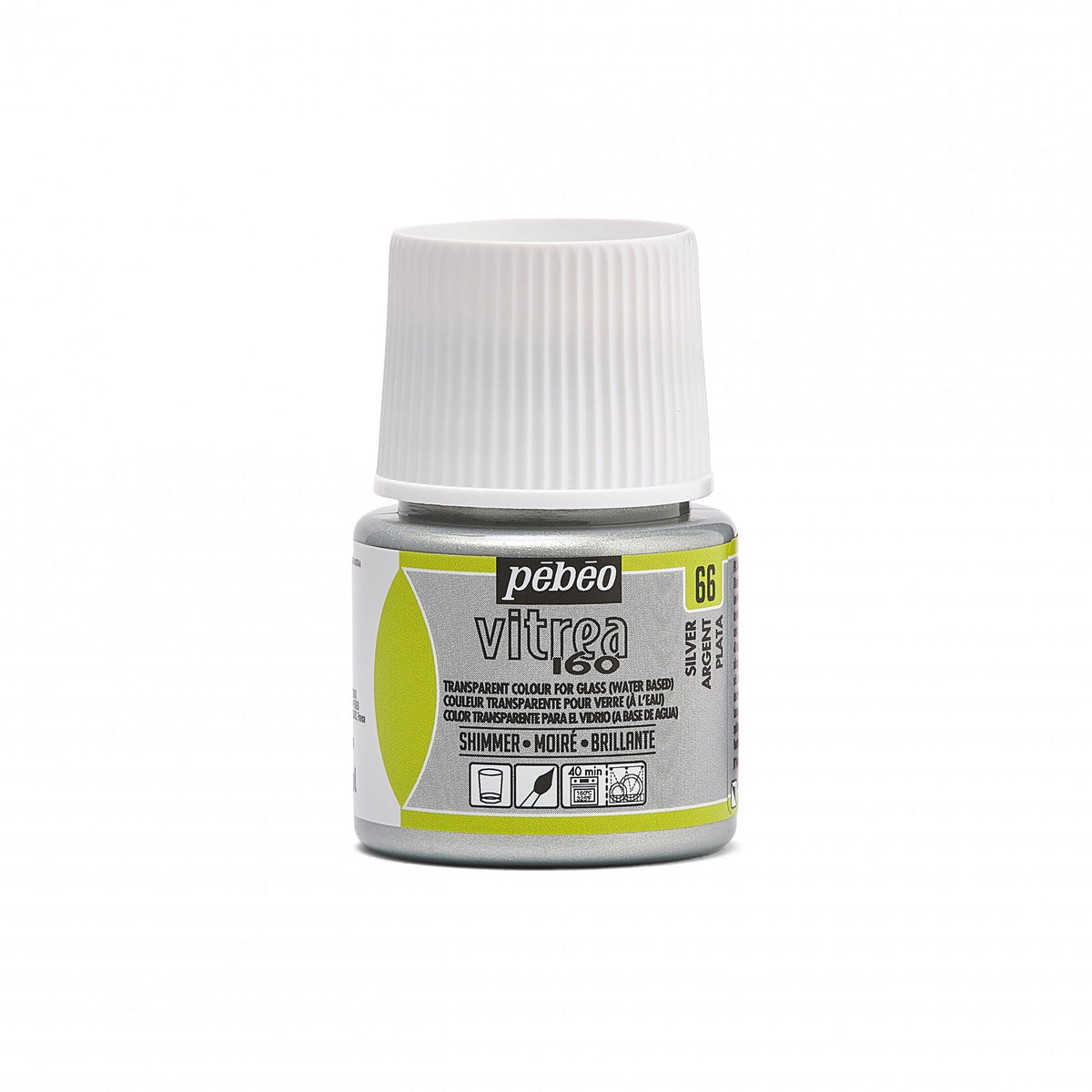 Pebeo Vitrea 160 üvegfesték 45 ml Shimmer Silver